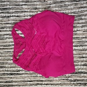 RBX‎ Pink Metallic Sports Bra